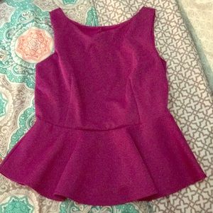 Cute purple peplum top! ⭐️